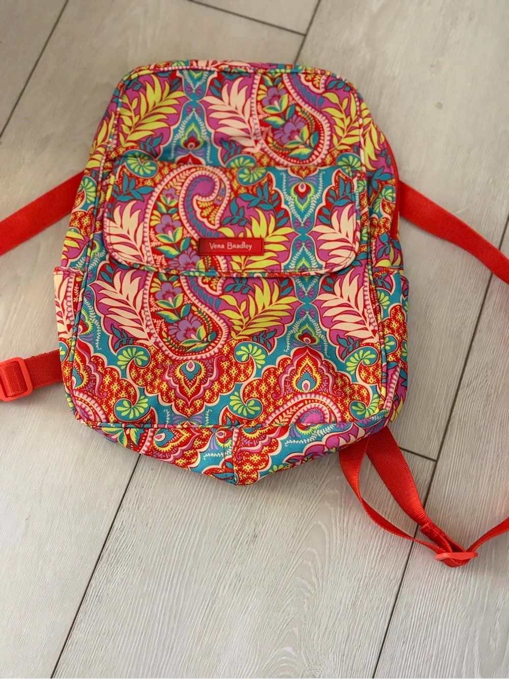 Vera Bradley Kids Paisley Backpack - Pink, Red, Teal, Yellow